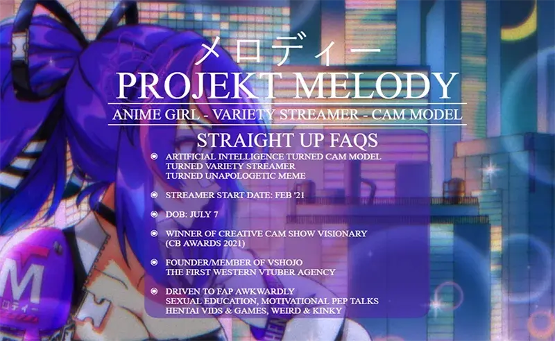 Projekt Melody bio on Chaturbate