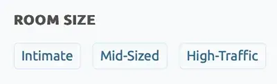 Room size filter